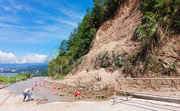水毀道路現場